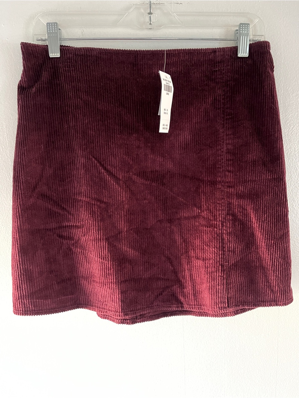 Hollister Corduroy Mini Skirt in Wine